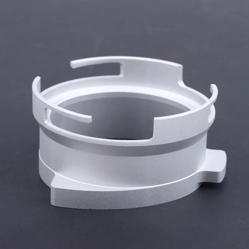 Aluminum Alloy Rotatable Coffee Machine Handle Ring Prevents Qme Silver