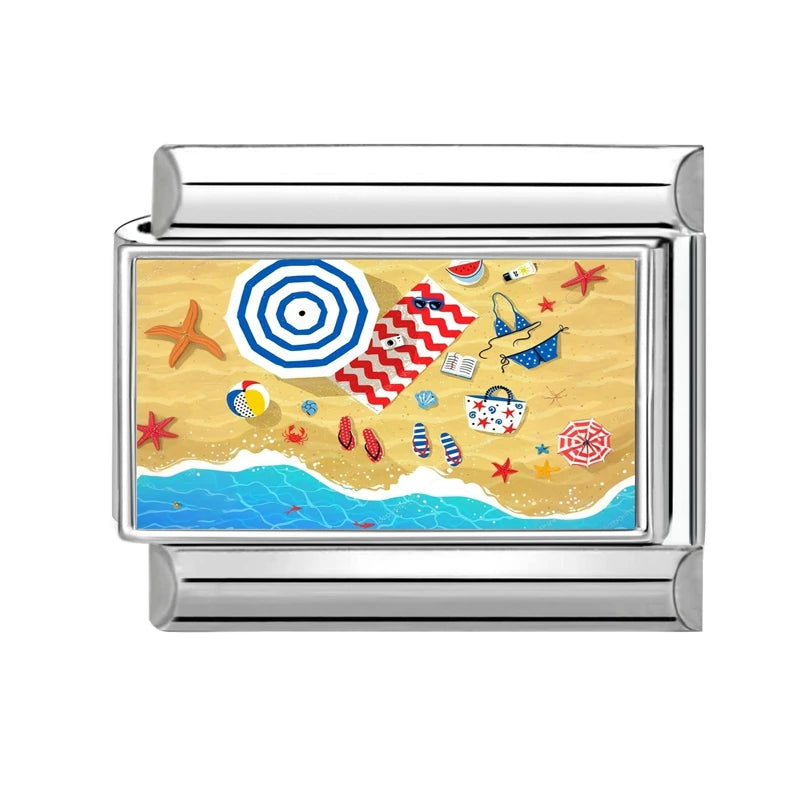 2026 Fashion Doodle Painting Beauty High-heel Swim Pool Beach Italian