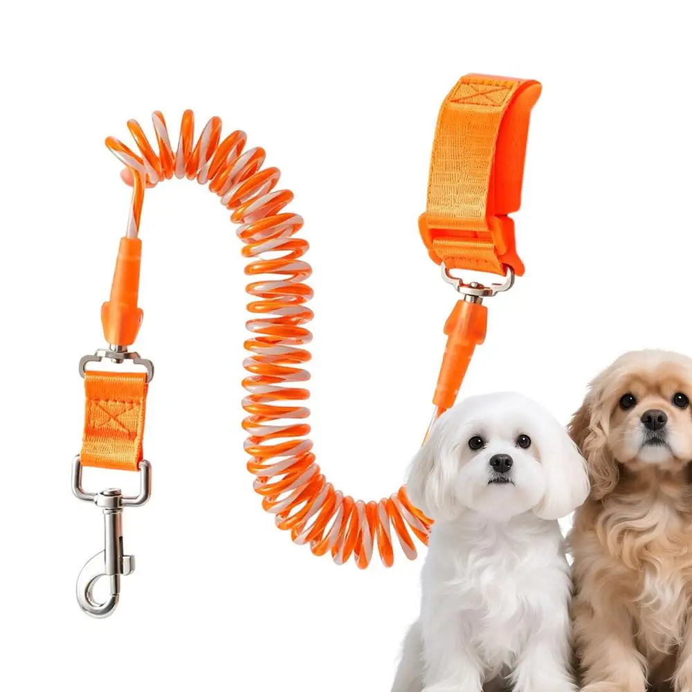 Dog Traction Rope Reflective Heavy Duty Retractable Large Dog Walking Traction Rope for Outdoor Walking Training Running Travel Qme Orange CN