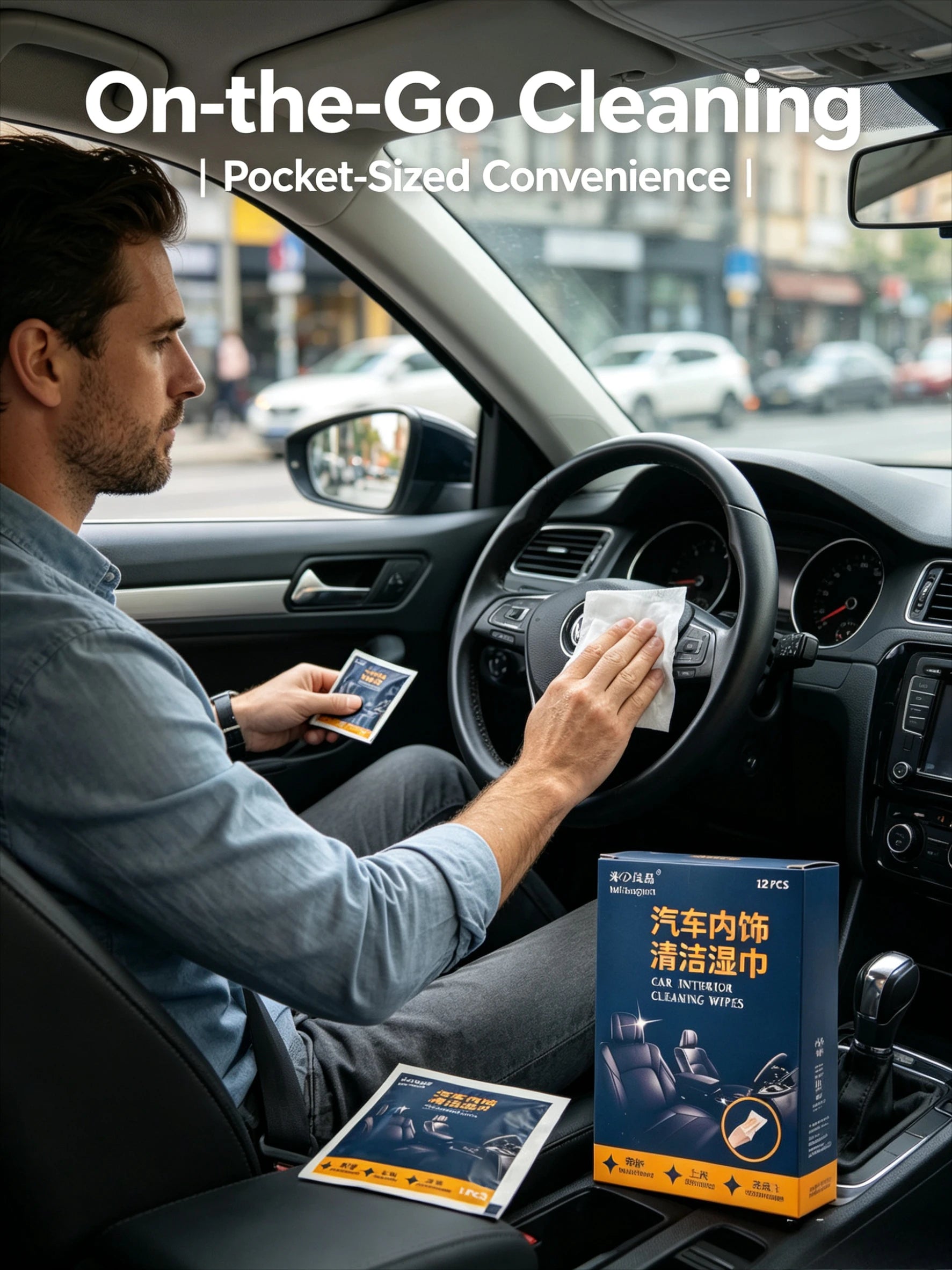 Cleaning wipes specially designed for cars, combining cleaning and maintenance to keep your beloved car clean for a long time. Qme