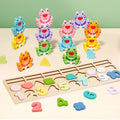 Irregular Shape Counting Puzzle Board Early Educational Number Animal Qme B