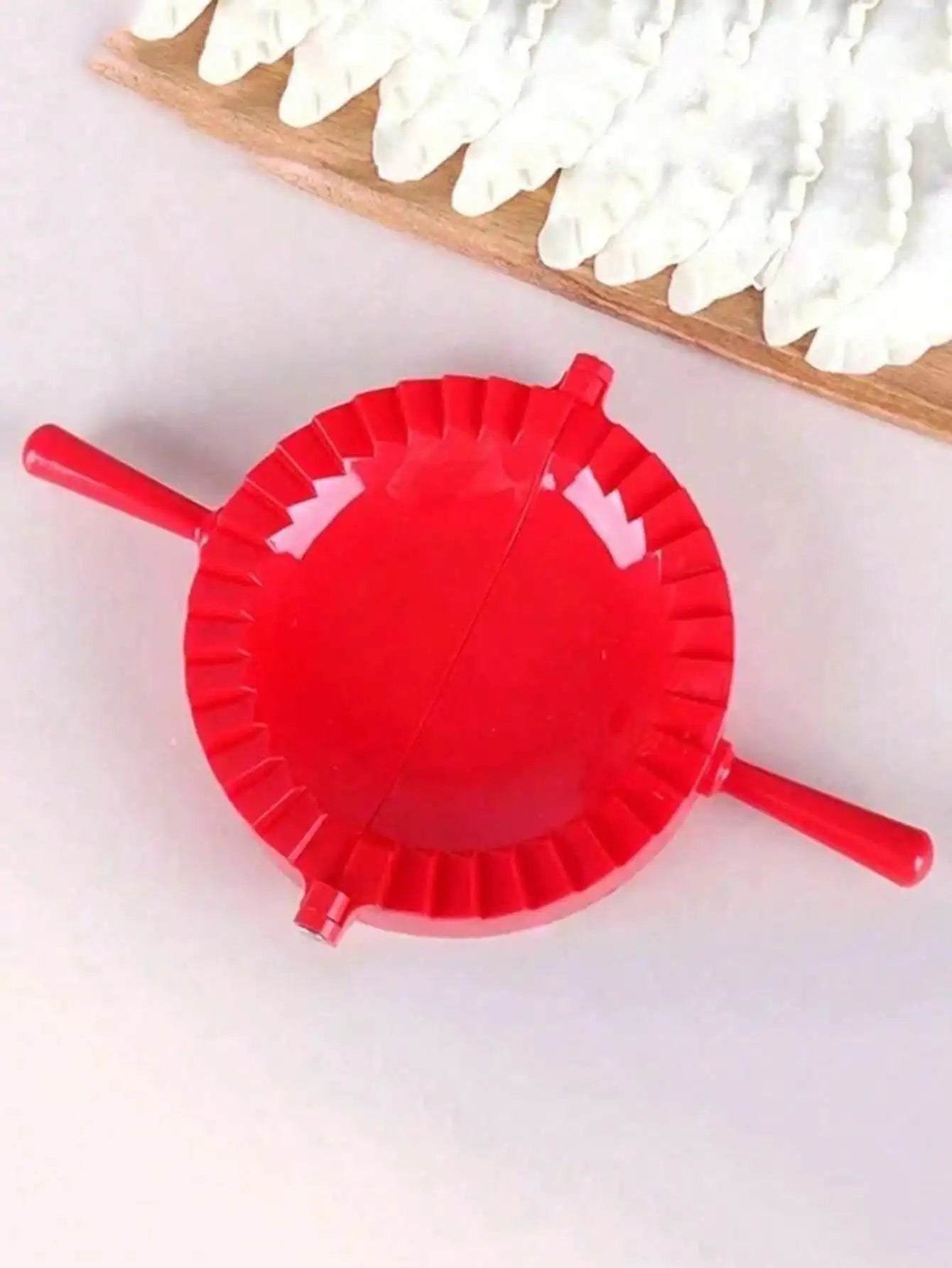 Plastic Dumpling Mold Pastry Suitable Baking Toolsdumpling Press Pie Qme red