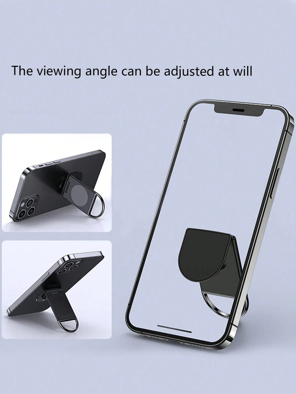 Creative Desktop Lazy Phone Holder Adhesive Backing Foldable Qme