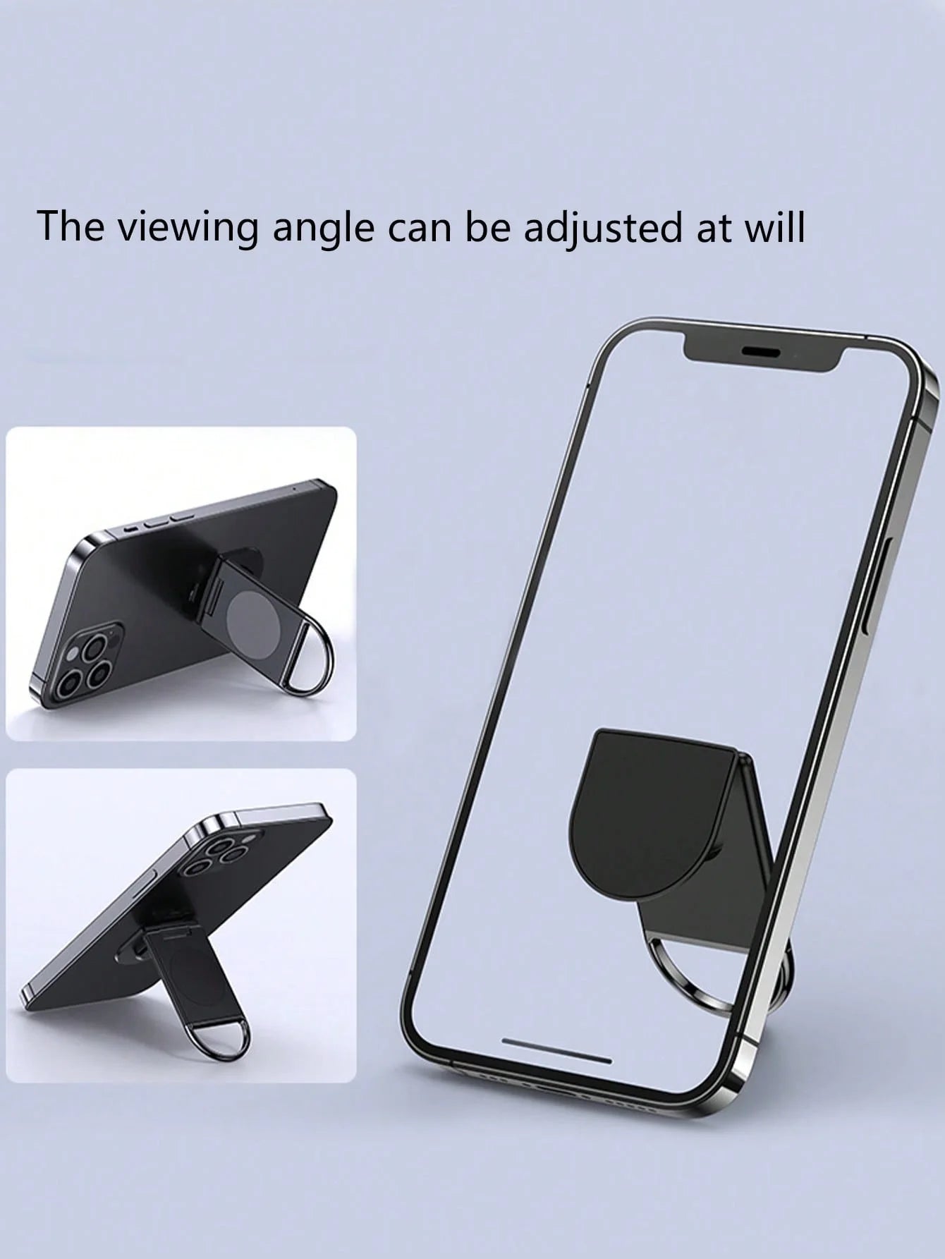 Creative Desktop Lazy Phone Holder Adhesive Backing Foldable Qme