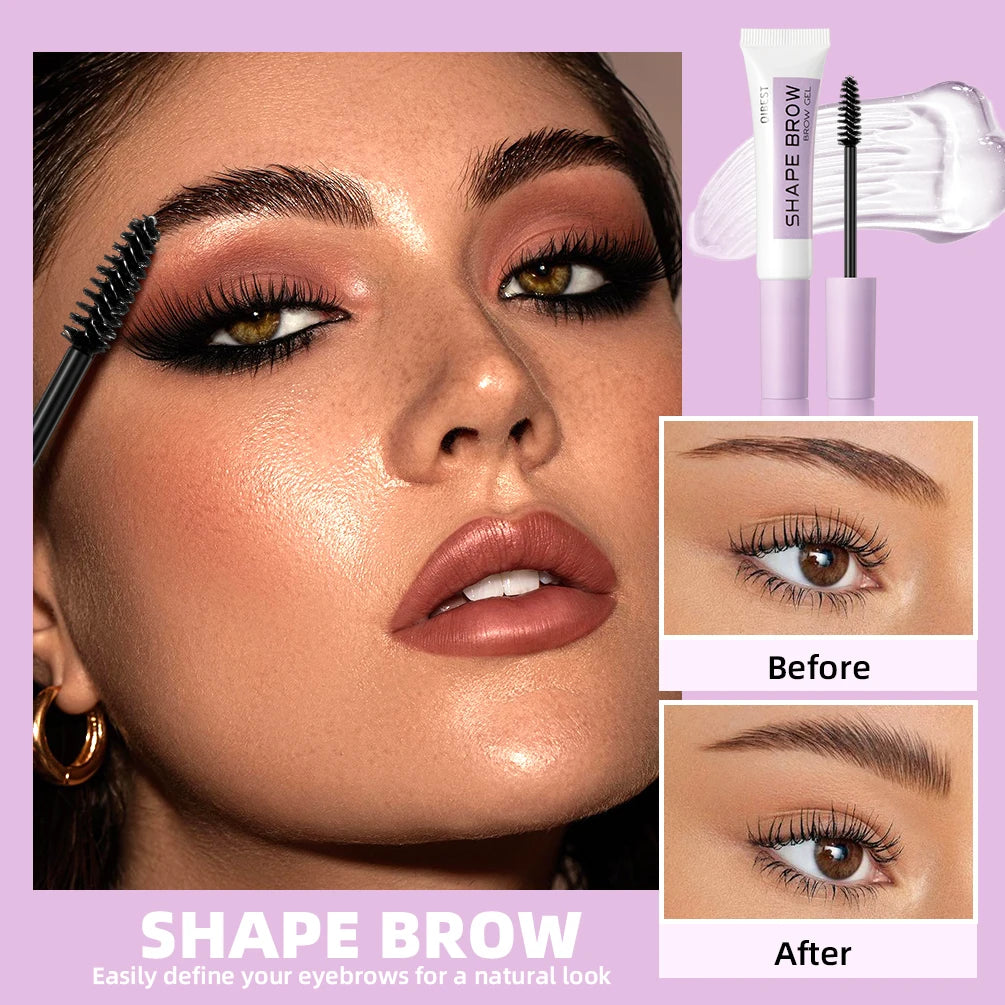 QIBEST Eyebrow Shaping Gel Quick-Drying Long-Lasting Eyebrow Styling Cream Colorless Pomade Soap Brow Sculpt Gel For Eyebrow Qme