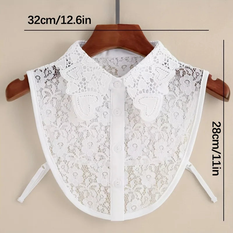 Women's Lace Fake Collar Detachable Collar, Women's Mickey Collar, Graduation Daily Wear Halloween Qme