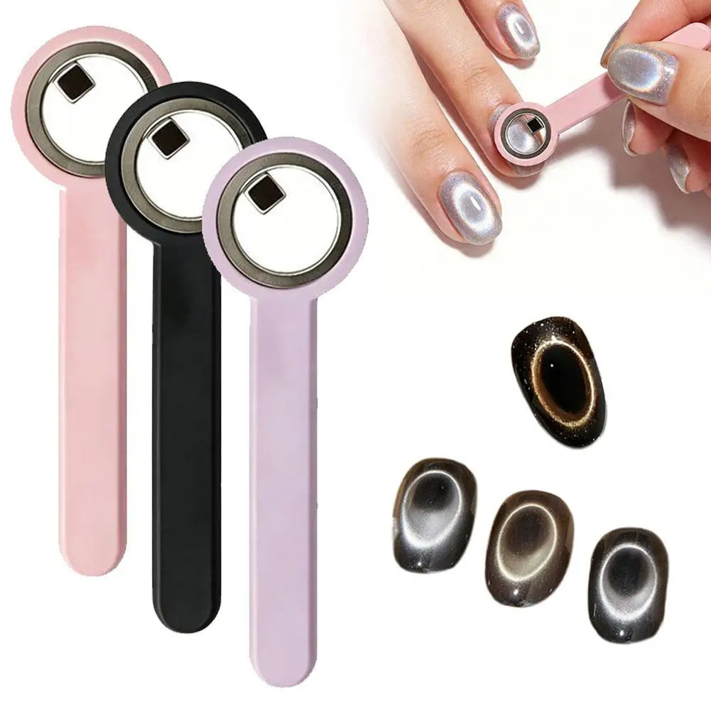 Nail Magnet Tool Cat Eye Ring Magnetic Strong Power DIY Art Manicure Qme