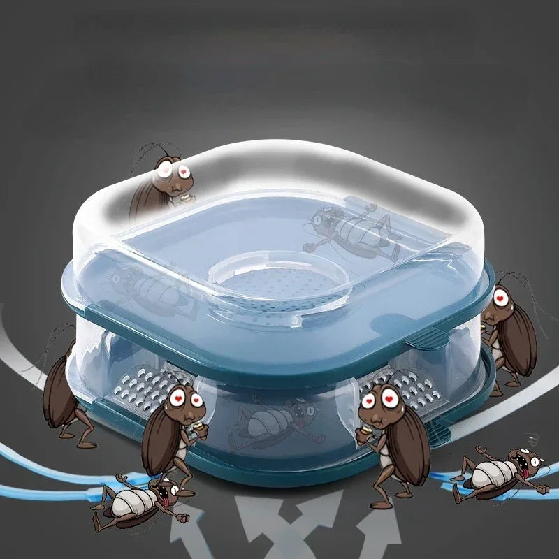 Convenience Household Cockroach Trap Box Reusable Insect Catcher Qme