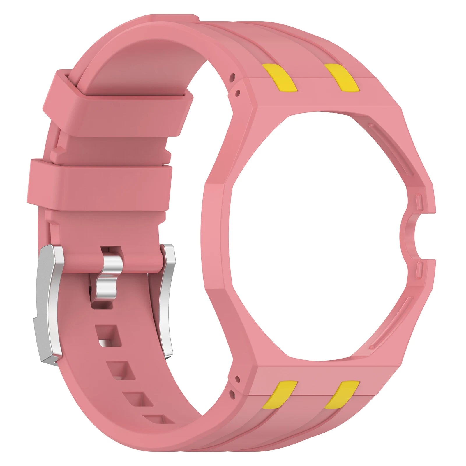 For Swatch AP Royal Pop Frame Bumper Cases Band Pocket Watch Modified Wrist Strap Pocket Watch Changer To Wristwatch Mod Kit Qme Pink XXXL