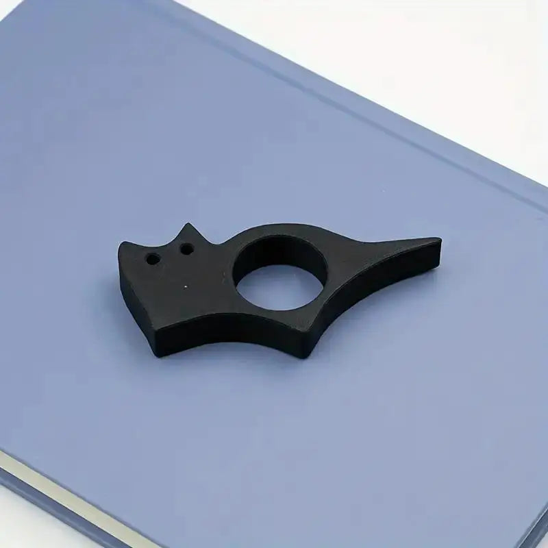 1Pcs Ergonomic Plastic Thumb Bookmark - Comfort Grip, One-Handed Use, Page Marker For Book Lovers, Cute Cartoon Reading Stand Qme 1pc Black