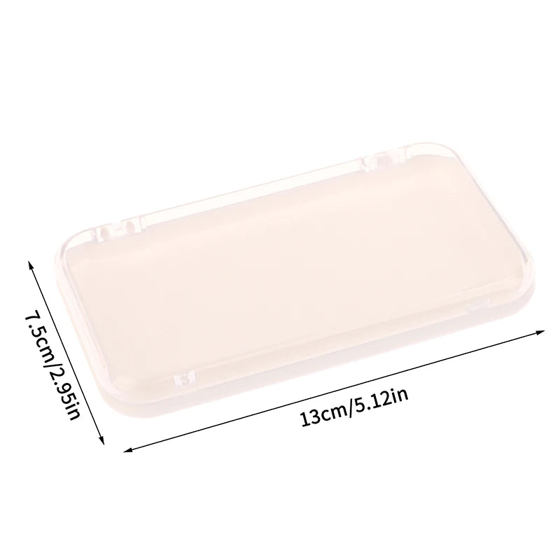 Plastic Clear Jewelry Box Press-on Nail Storage Case Rectangle False Qme