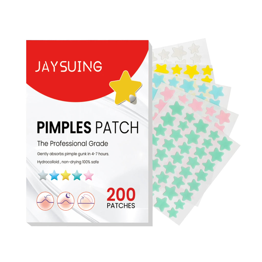 Color Star Pimple Patches Invisible Hydrocolloid for Face Acne Dots Absorbing Exudates Waterproof Concealer Acne Patches 200PCS Qme 200pcs Boxed