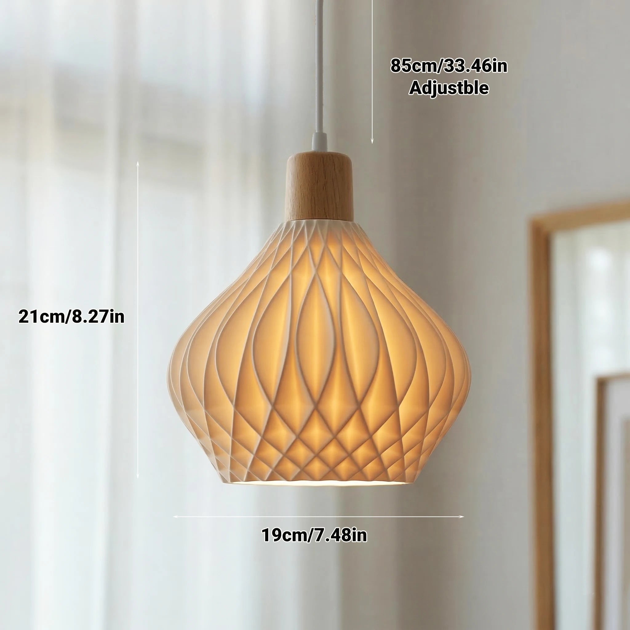 Bamboo Pendant Lamp Hanging Lamp Handmade Rattan Chandelier Fixture Restaurant Dining Room Indoor Lighting AC85-260V Qme D23