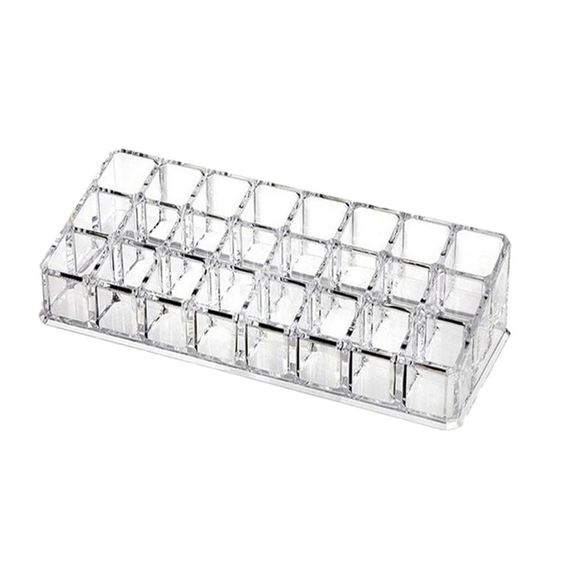 Makeup Holder Cosmetics Display Rack 24 Lattices Acrylic Lipstick Qme Default Title