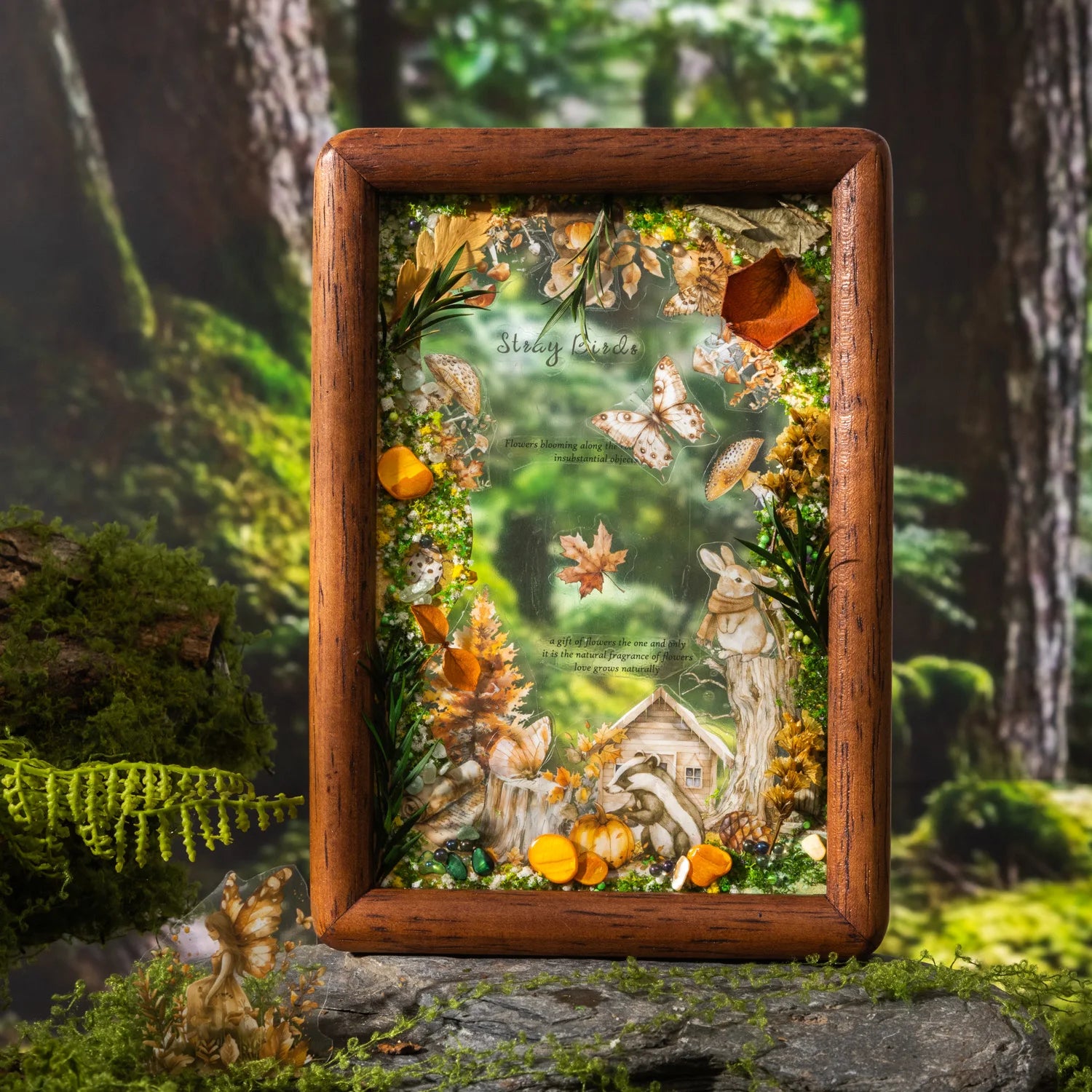 Forest Elf Theme Sticker Book 20 Sheets/Bag for Scrapbooking DIY Collage Material Background Decoration Journal Supplies Qme