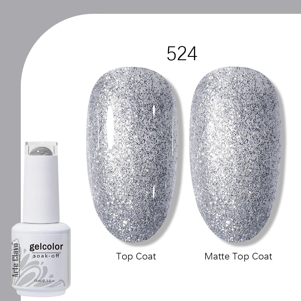 Arte Clavo 131 Colors Gel Polish Nail Varnish Paint Semi Permanent Qme