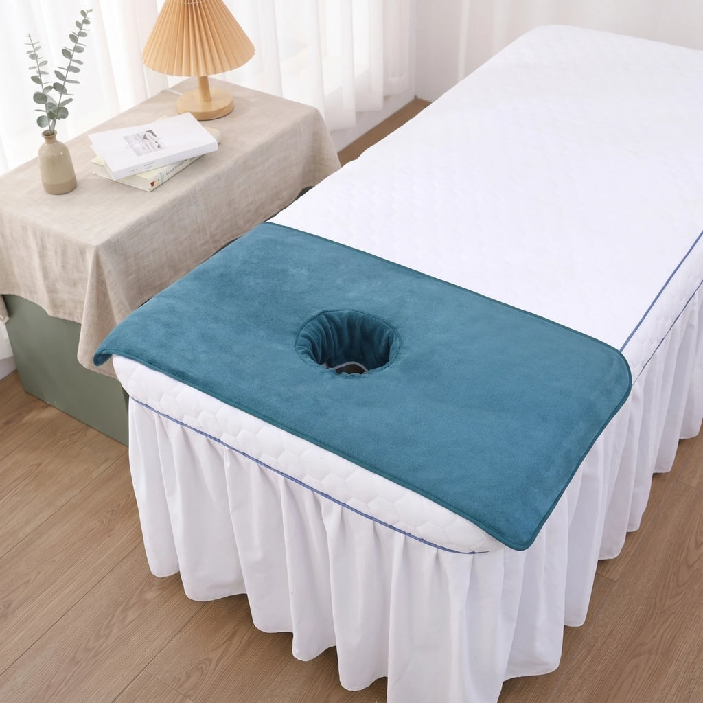 Superfine fiber Thickened Beauty SPA Massage Table Planking Face Towel Therapeutic Bath Towel for Beauty Bed Headrest Qme
