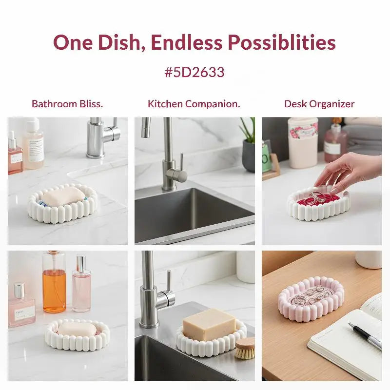 Plastic Bathroom Shower Soap Box Travel Portable Small Tray Dish Qme