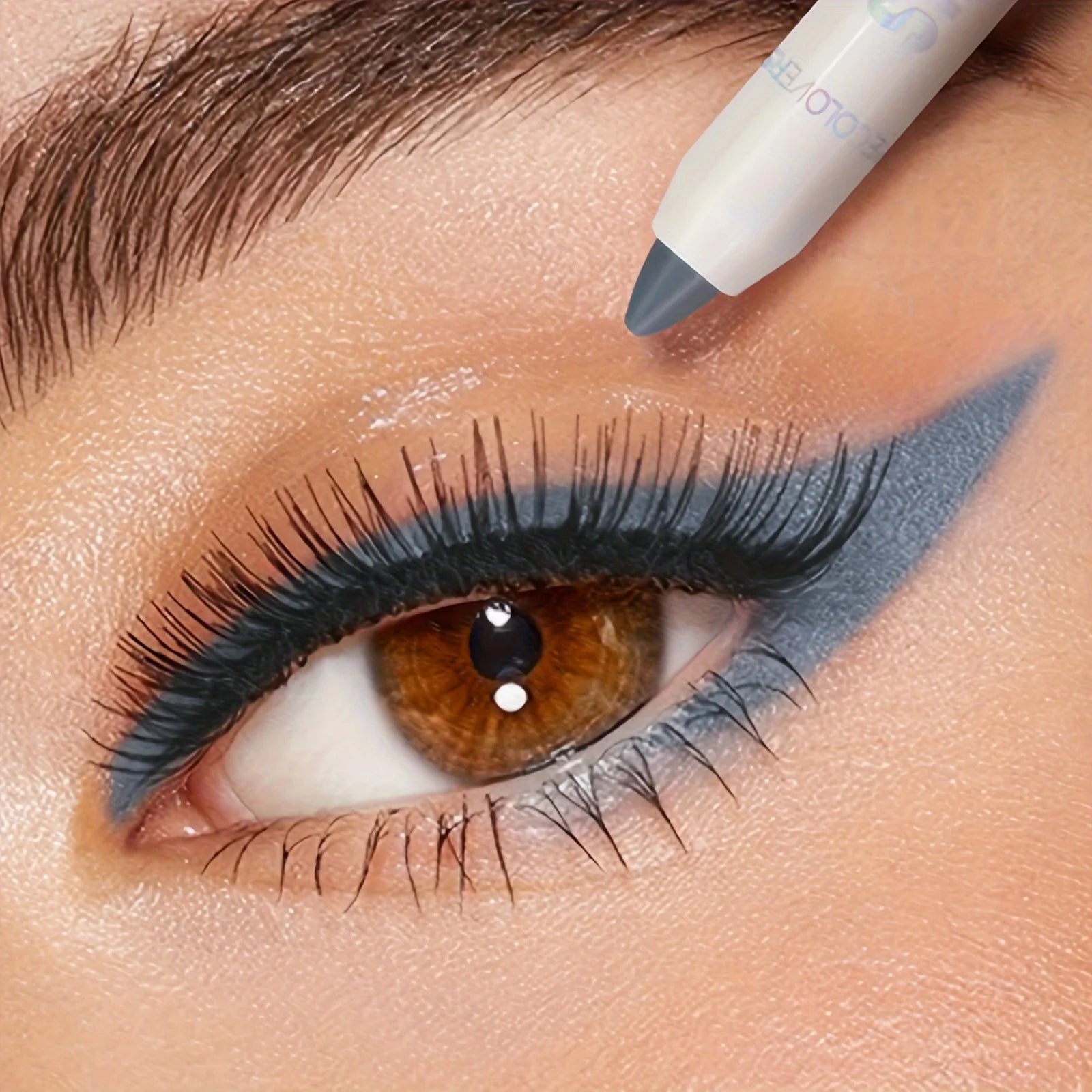 6 Colors Pearlescent Eyeshadow Eyeliner Pencil Waterproof Long Qme 04