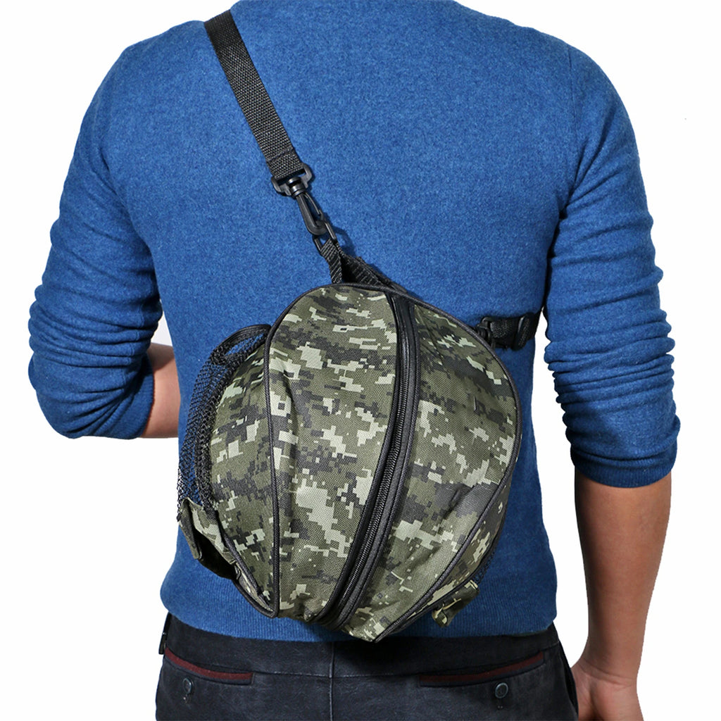 Basketball Shoulder Bag Sports Ball Round Bag Football Volleyball Carrying Bag Travel Ba Qme