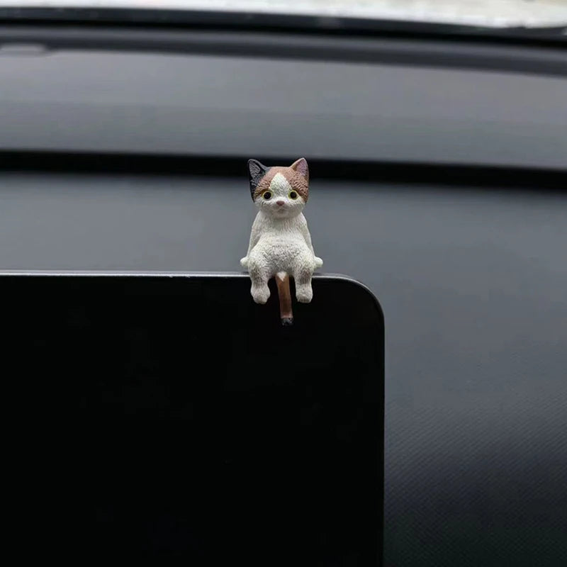 Car Decoration Creative Sleeping Cat Doll Auto Ornaments Toys Micro Qme A1