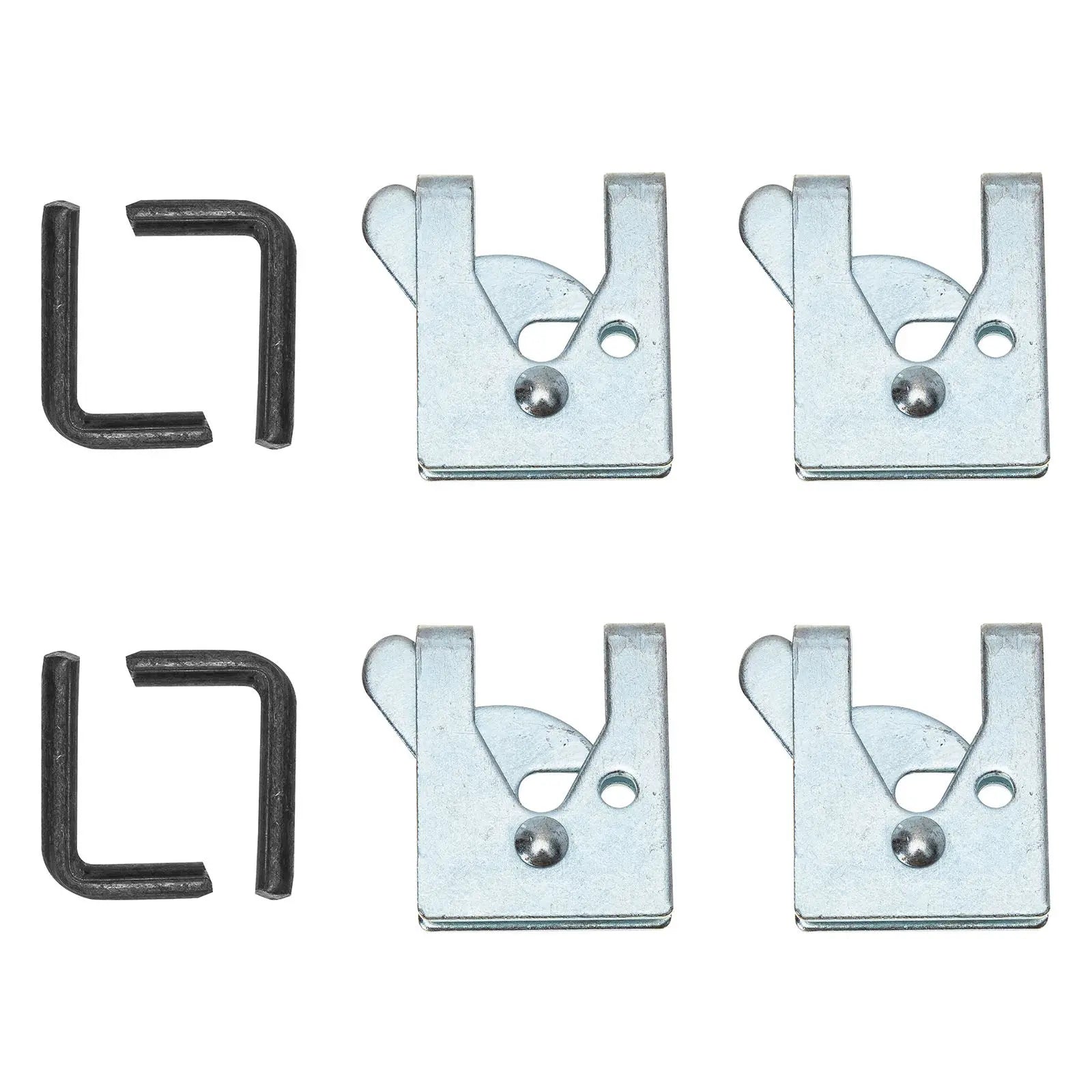 4Sets Cage Door Lock Exquisite Appearance Simple Installation Pet Cage Automatic Latch for Bird Rabbit Ferret Small Animal Qme