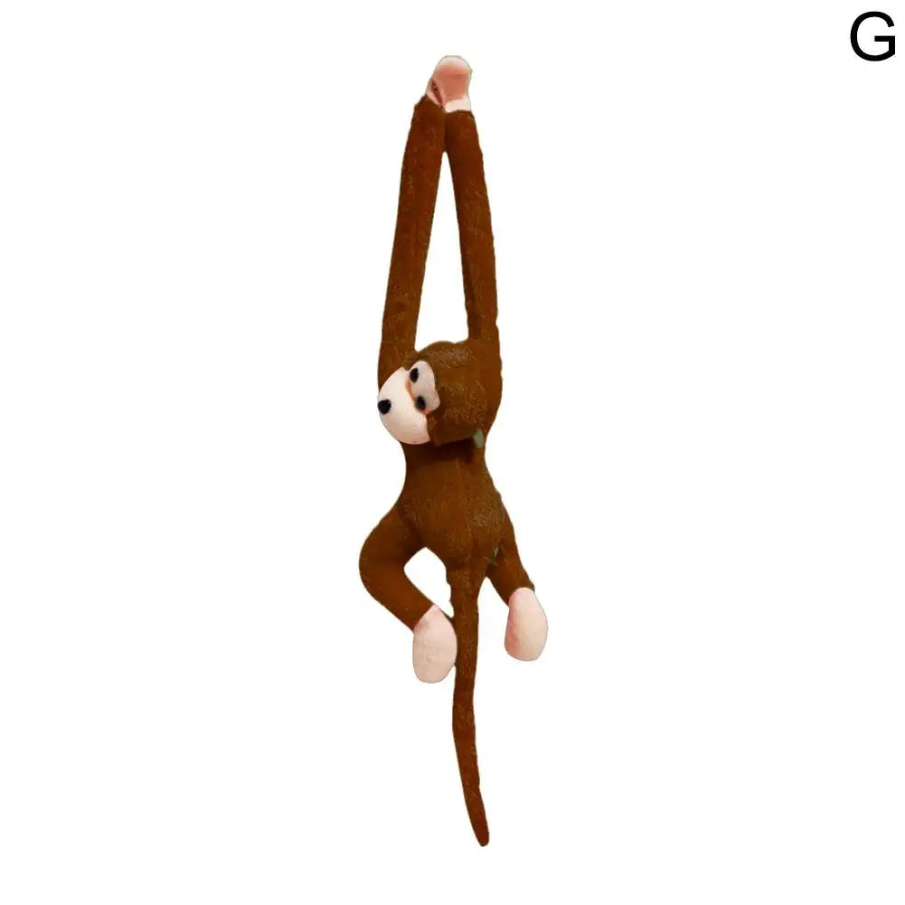Plush Monkey Toy Stuffed Animal Cute Long Arm Tail Monkey Plush Toy Long Hands Monkey Mascot Room Curtain Decor Kids Toys Qme F