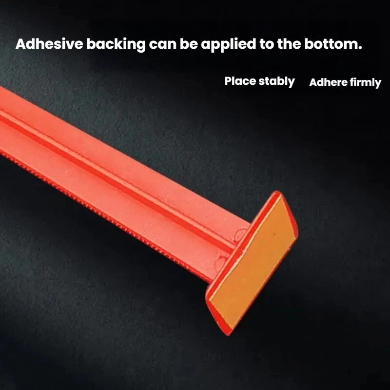 White Red Level Stick Pegs Elevation Ruler Floor Measure Poured Self Qme