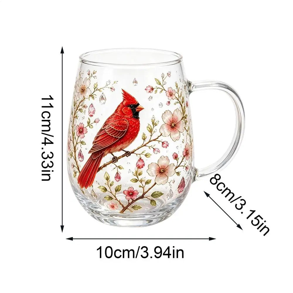 Flower Coffee Mug Decorative Vintage Hummingbird Wildflower Drinkware Qme black China Mainland
