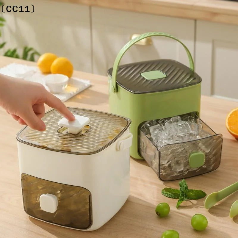 48 Grid Ice Cube Mold Double Layer Reusable Refrigerator Maker Qme