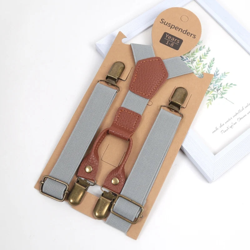 New Suspenders for Children Pants Apparel Kids Suspender Boys Girls Shirt Dress Wedding Party Clip-on Adjustable Y-back Braces Qme A-1