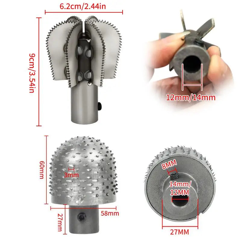 Electric Coconut Grater Head Replacement Heavy Duty 12/14mm Coconut Grater Head Roll Granate Model Coconut Graters Machine Head. Qme