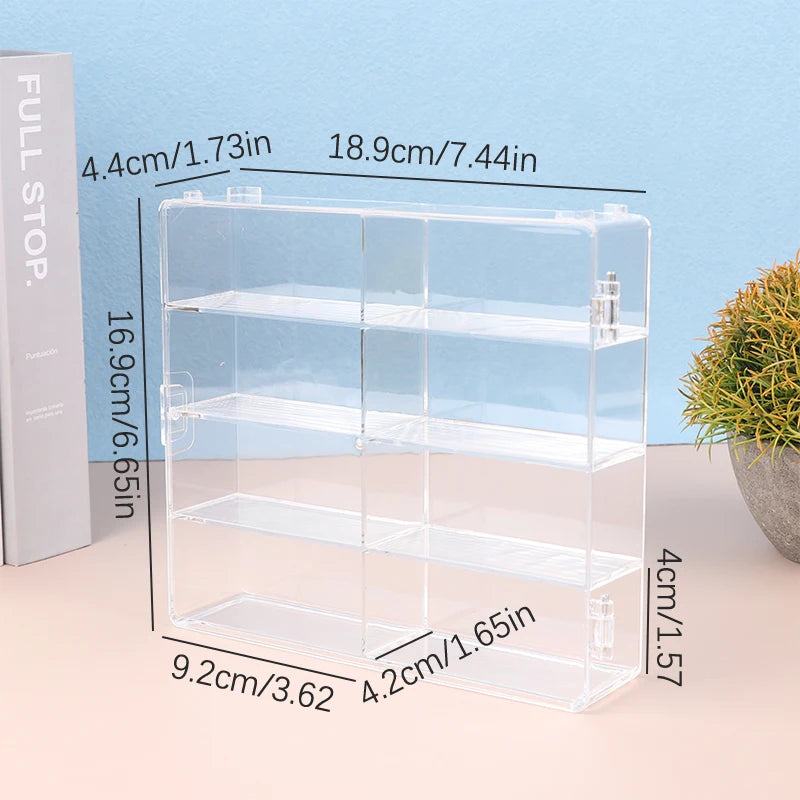 1 64 Scale Car Model Storage Box 8 Slot Clear Display Shelf Toy Qme