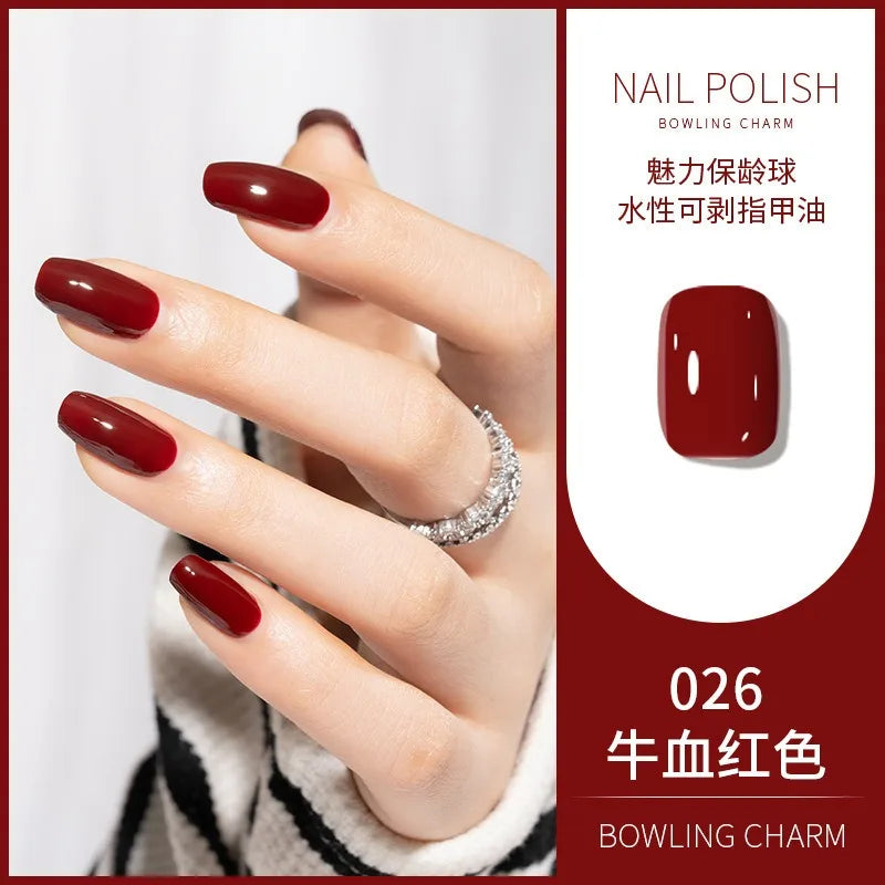 40 Colors Nail Polish Summer Water-based Quick Drying Tearable Art
