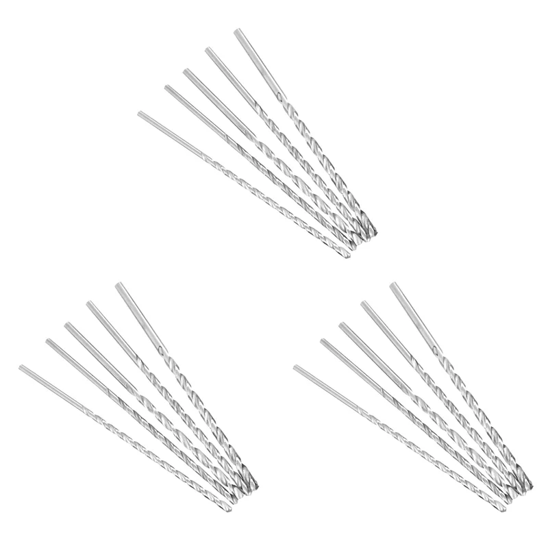 A02F-15Pcs Extra Long 150Mm HSS Twist Drill 2Mm 3Mm 3.5Mm 4Mm 5Mm Straigth Shank Auger Wood Metal Drilling Tools Drill Bit Qme