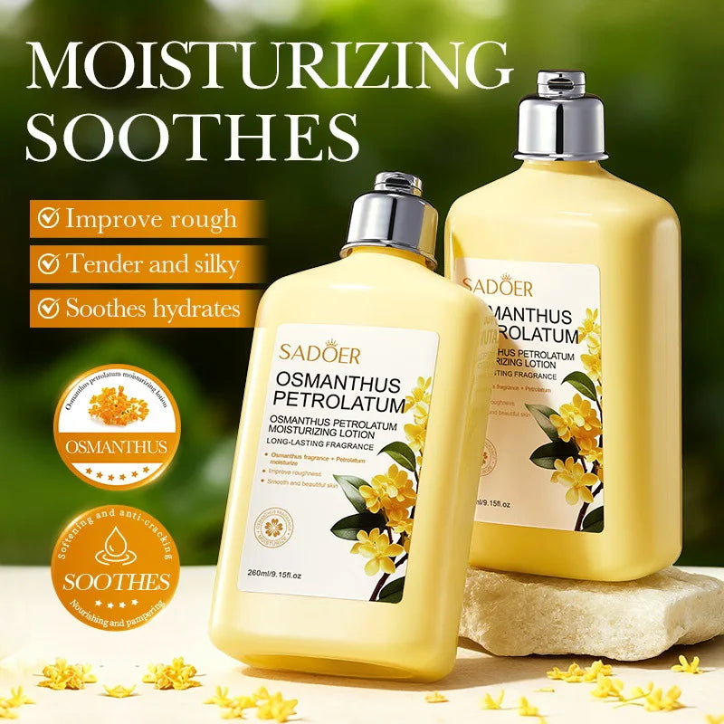Osmanthus-scented Vaseline Moisturizing Lotion Leaves Skin Smooth Qme 260ml