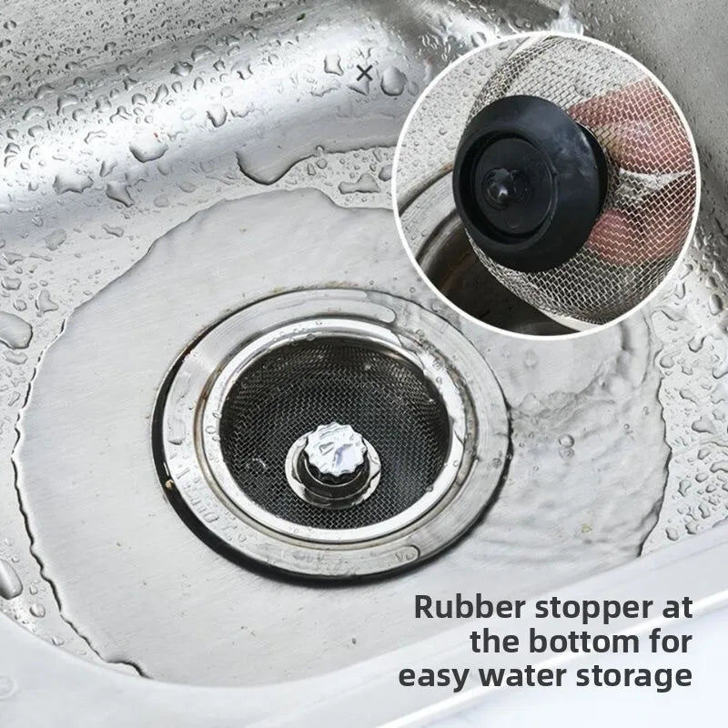 Stainless Steel Kitchen Sink Filter Mesh Strainer Bathroom Floor Drain Hair Catcher Waste Filter Drain Basket Hole Cover Qme
