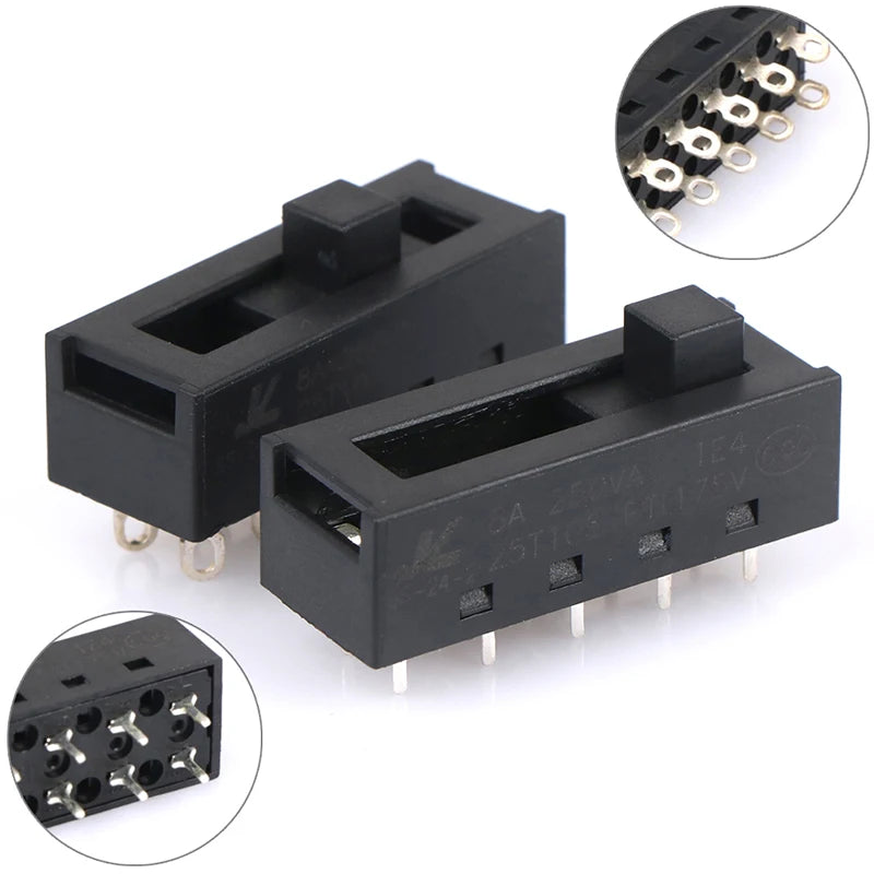 1Pc 8A 250VAC 4 Positions 10 Pins Hot And Cold Air Cylinder Toggle Switch For Hair Dryer Connector Hair Salon Accessories. Qme