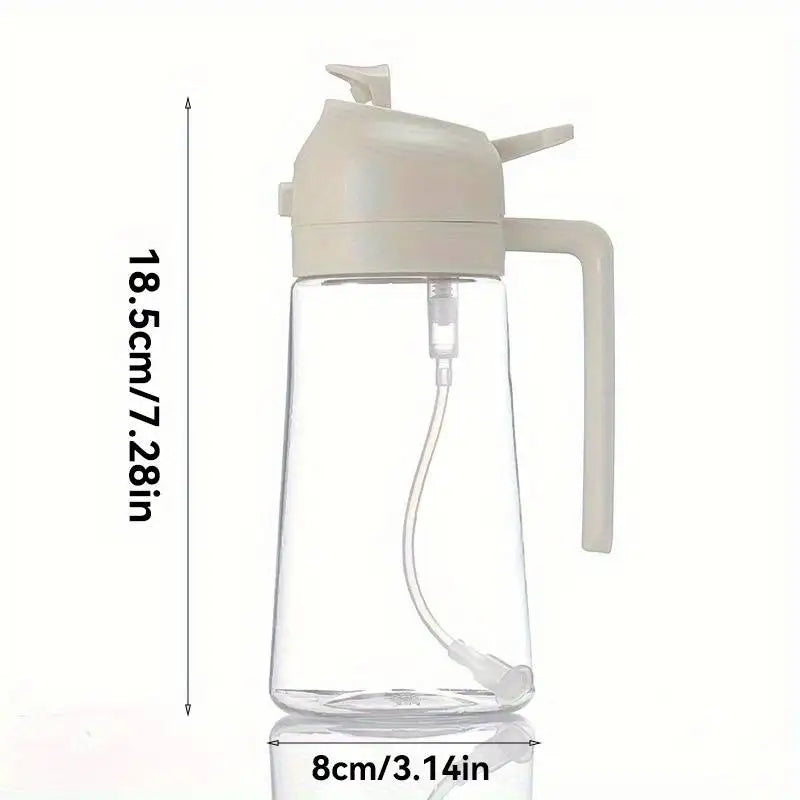 470ml Kitchen Oil Spray Bottle BBQ Cooking Olive Oil Dispenser Camping Baking Empty Vinegar Soy Sauce Sprayer Containers Qme White 470ML
