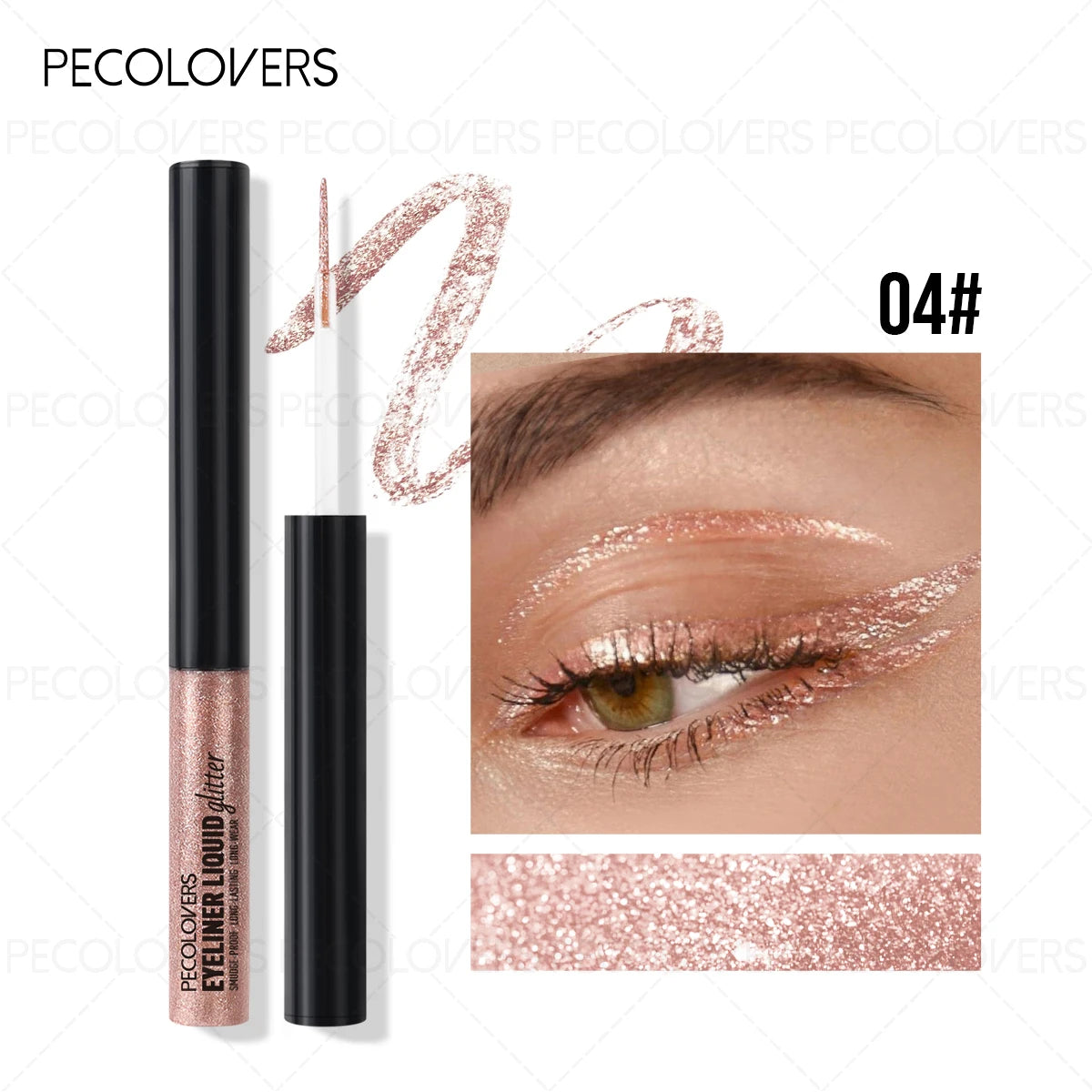 Dip-on Eyeliner Fine Shimmer Multi-color Options Suitable Various Qme 04