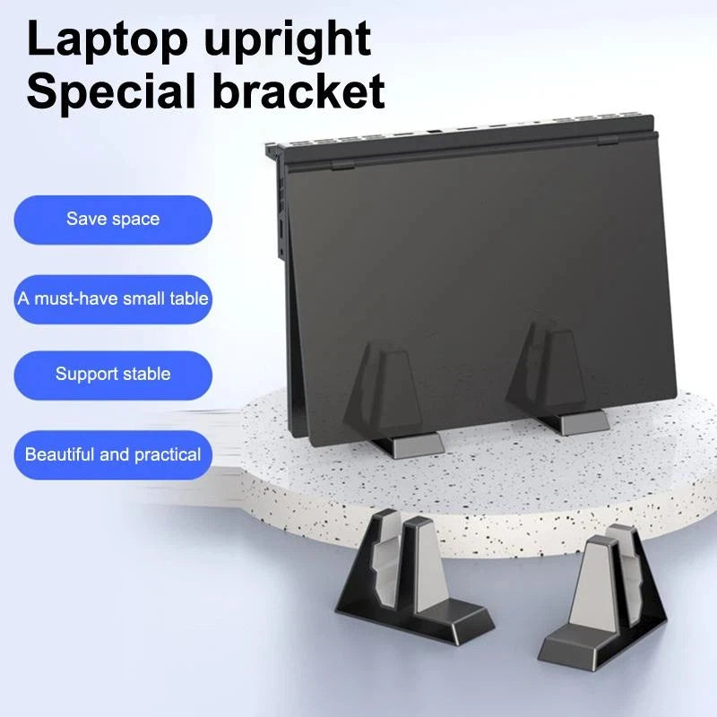 Universal Vertical Laptop Stand Desk Organizer Adjustable Notebook Qme Default Title
