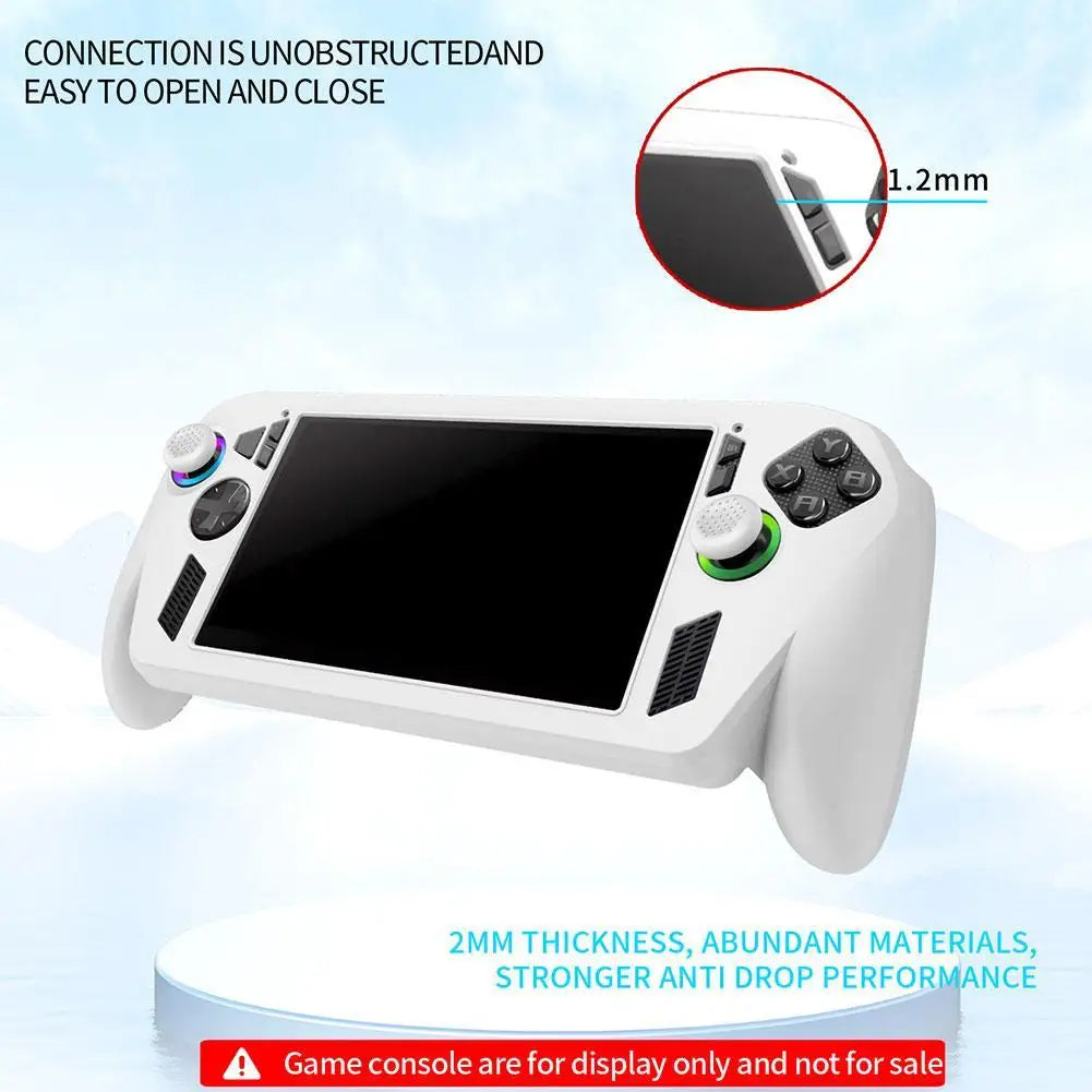 For ROG For Xbox Ally X Handheld Silicone Protective Case Non-slip And Anti-fall Protective Cover Soft Durable Easy To Install Qme