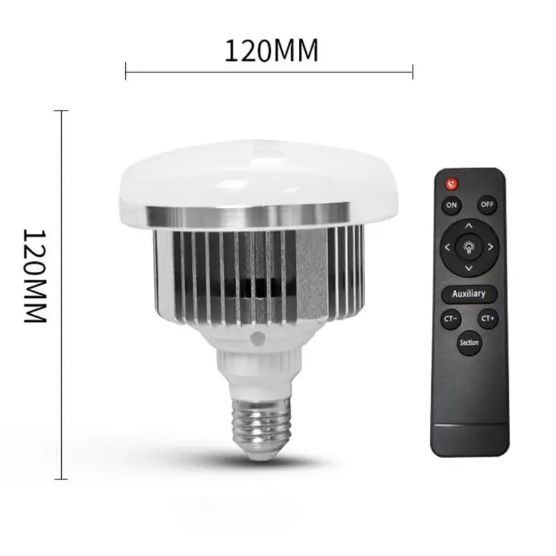 E27 Mount 3000K6500K LED Bulb Photography Lamp Remote Control Qme