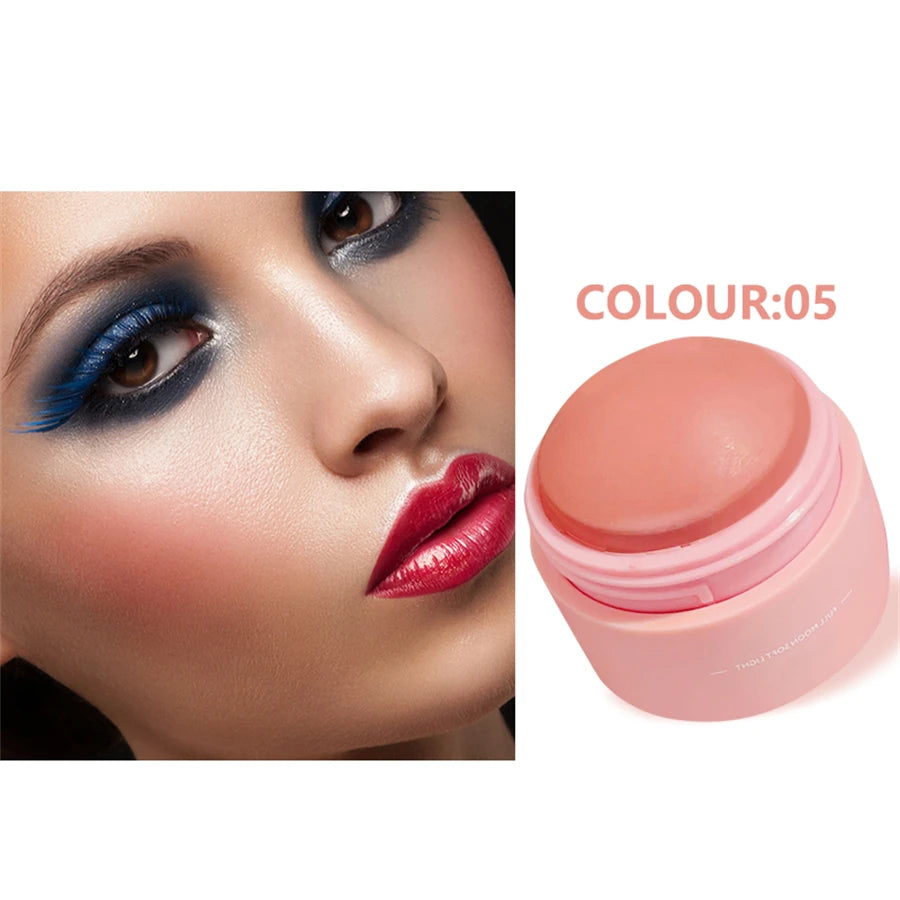 6 Colors Waterproof Blush Cream Long-lasting Multi-use Makeup Women Qme 05