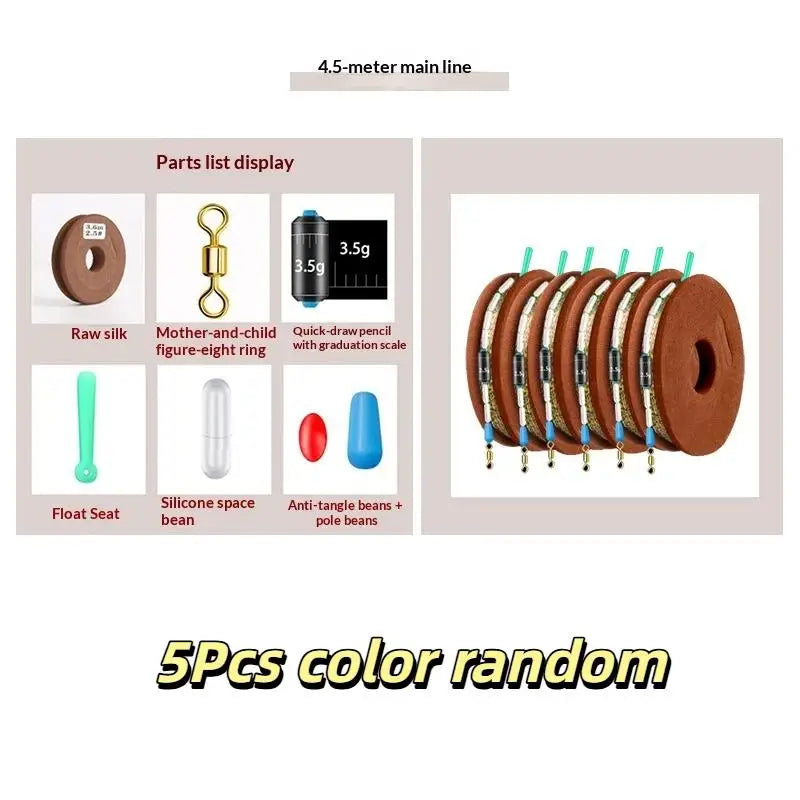 Nylon Fishing Line Group Durable Superfine Strong Toughness Lures Qme A2