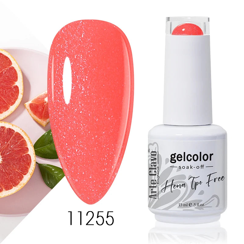 Arte Clavo Colourful Gel Nail Polish Art Varnishes Macaron Semi Qme
