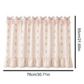 Farmhouse Oven Skirt Farmhouse Lace Ruffle Trim Stove Skirt Stove Curtains With Ties For Cottage Kitchen Cabinet Window Qme AS SHOW China Mainland