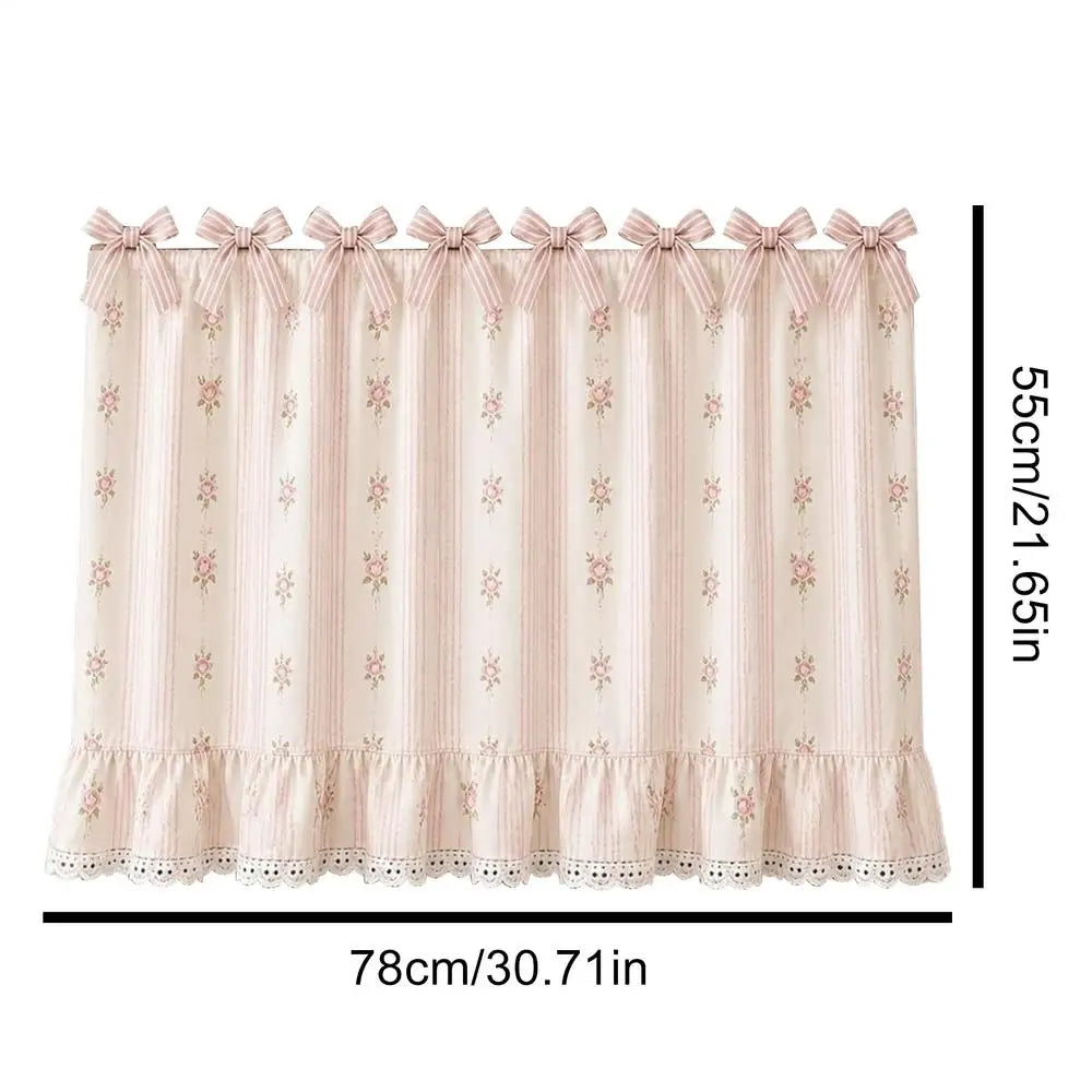 Farmhouse Oven Skirt Farmhouse Lace Ruffle Trim Stove Skirt Stove Curtains With Ties For Cottage Kitchen Cabinet Window Qme AS SHOW China Mainland
