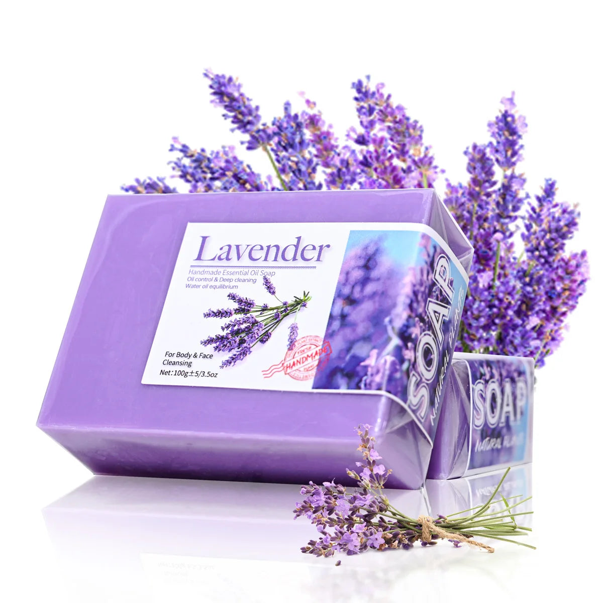 Natural Organic Lavender Essential Oil Soap Handmade Cleansing Qme Lavender