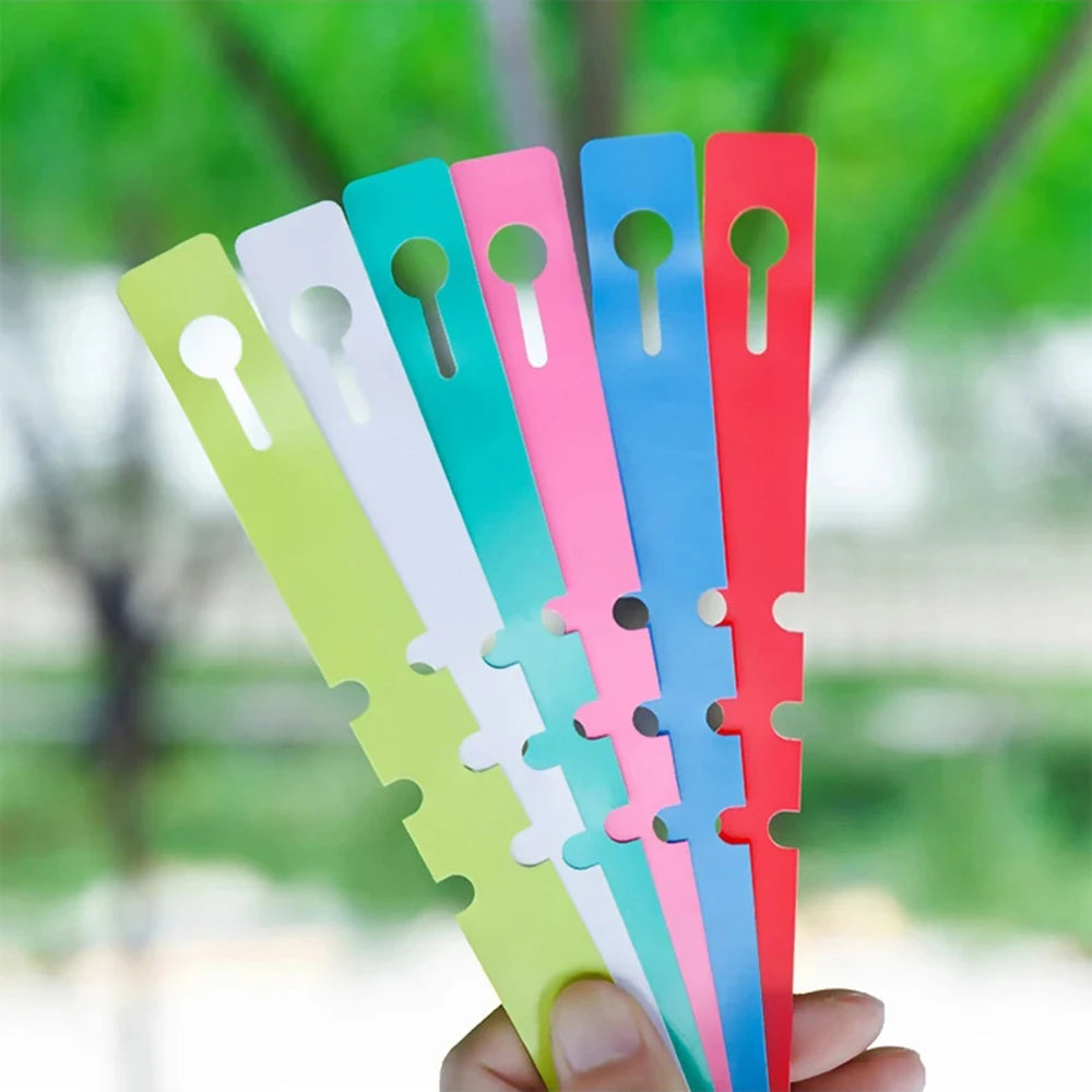 100PCS Pvc Waterproof Ring For Flower Plant Labels, Seedlings, Orchids, Garden Floral Markers, Plastic Signboards Qme